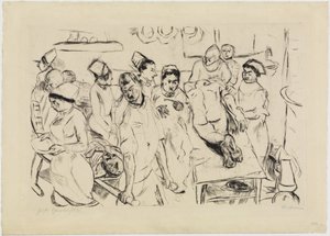 Stor operation av Max Beckmann