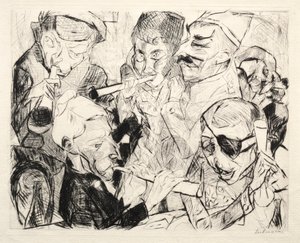 Gott nytt år 1917 av Max Beckmann