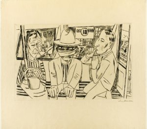 I spårvagnen av Max Beckmann