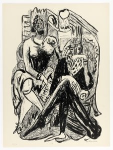 King and Demagogue, tallrik åtta från Day and Dream av Max Beckmann