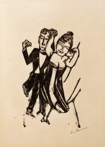 Litet dansande par av Max Beckmann