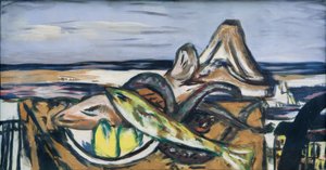 Landschaft mit skaldjur av Max Beckmann