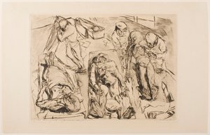 Bårhus av Max Beckmann