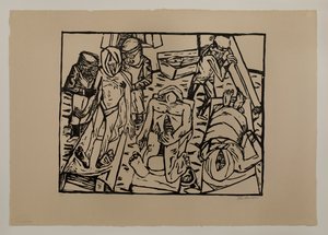 Bårhus av Max Beckmann