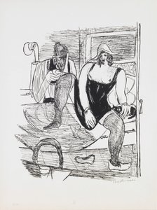 Morgon, tallrik 11 från portfolion "Dag och dröm" av Max Beckmann