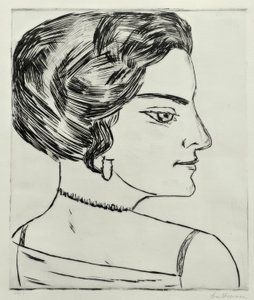 Naïla i profil av Max Beckmann