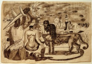 Perseus (Herkules) sista uppgift av Max Beckmann