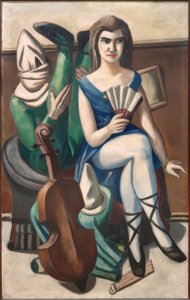 Pierrette och clown av Max Beckmann