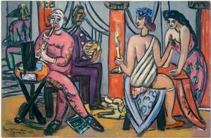 Pompeji-Clowner av Max Beckmann