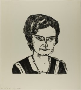 Porträtt av Frau H.M. (Naila), tallrik två från Contemporary Art av Max Beckmann