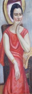 Porträtt av Käthe von Porada av Max Beckmann