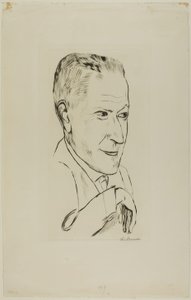 Porträtt av Reinhard Pieper av Max Beckmann