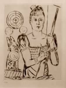 Skjutbana av Max Beckmann