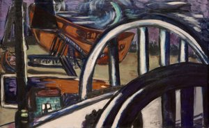 Varv. Järnbro av Max Beckmann