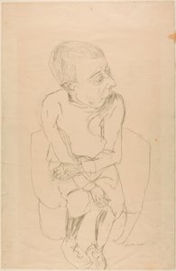 Sittande pojke av Max Beckmann