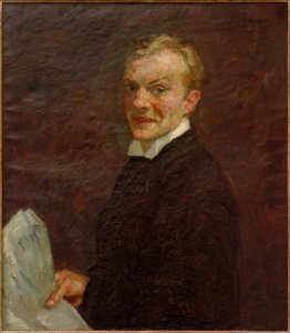 Självporträtt (skrattar) av Max Beckmann