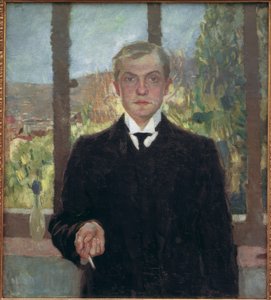 Självporträtt Florens av Max Beckmann
