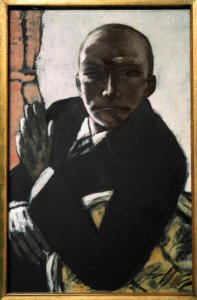 Självporträtt i svart av Max Beckmann