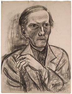 Skiss till ”Porträtt av Fred Conway” av Max Beckmann
