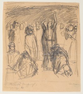 Skiss till bergspredikan av Max Beckmann