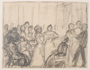 ソサエティ パーティー スウェーデン語のスケッチ av Max Beckmann