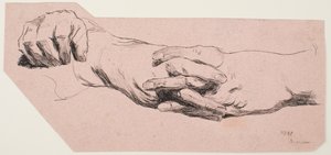 Studie av händer av Max Beckmann