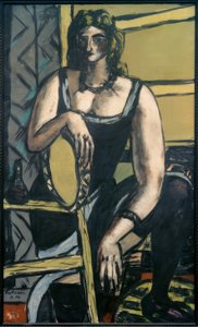 Dansare med tamburin av Max Beckmann