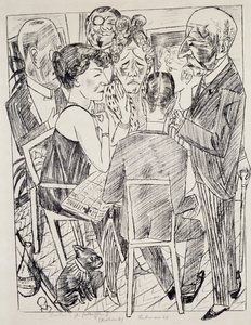 Den besvikna jag, av Max Beckmann (1884-1950), litografi. Tyskland, 1900-talet. av Max Beckmann