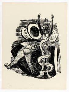 Människans fall, bild 14 från Day and Dream av Max Beckmann