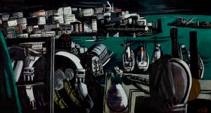 Hamnen i Genua av Max Beckmann