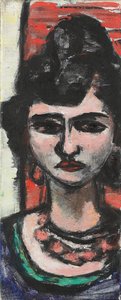 イタリアの女性; イタリア語 スウェーデン語 av Max Beckmann