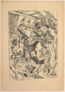 The Last Ones, tallrik tio från Die Hölle av Max Beckmann