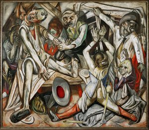 The Night (olja på duk) av Max Beckmann