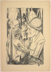 Vägen hem, tallrik två från Die Hölle av Max Beckmann