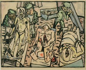 Totenhaus av Max Beckmann