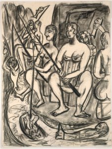 Kvinnor som fiskar av Max Beckmann