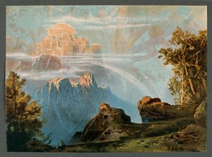 Frankrike, Paris, Scenografi för akt III av Nibelungens ring - Rhinegold av Richard Wagner
