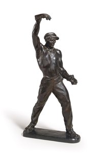 Foundryman (brons med mörkbrun patina) av Max Kalish