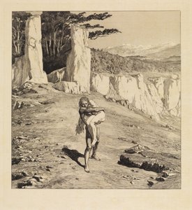 Adam (Eva och framtiden, opus III, blad 5) av Max Klinger