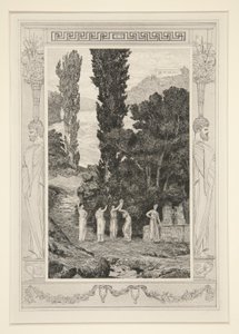 Klassiska figurer (Psyche Wandering) av Max Klinger