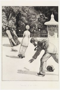 Handling (En handske, opus VI, blad 2) av Max Klinger