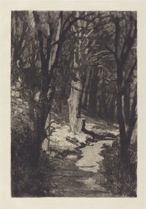 Im Walde In the Forest, 1883. av Max Klinger