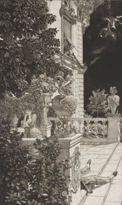 In flagranti (De passionerade), ur Dramer opus IX (Dramer) av Max Klinger