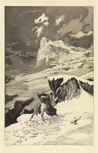 Kämpande kentaurer (Intermezzi, opus IV, blad 5) av Max Klinger