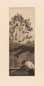 Opus VI, från Paraphrase on the Finding of a Glove, 1881. av Max Klinger