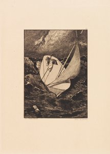 Opus VI, från Paraphrase on the Finding of a Glove, 1881. av Max Klinger