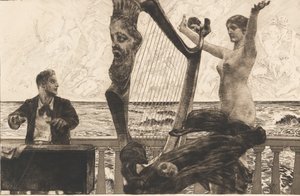 Opus XII, Brahms fantasi, 1894. av Max Klinger