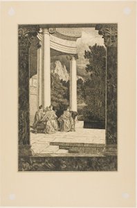 Psyche and her Sisters, tallrik 18 från Cupid and Psyche av Max Klinger
