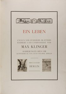 Titelsida: Ett liv av Max Klinger