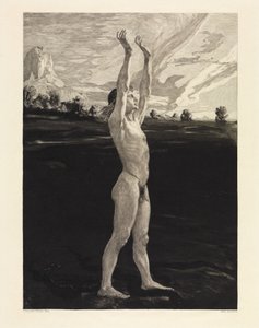 Och ändå! (Om döden, andra delen, opus XI, blad 8) av Max Klinger